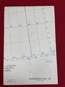1955 World Aeronautical Chart Aerial Map 3rd Edition OLENEKSKIY BAY Russia 29 - Picture 1 of 9