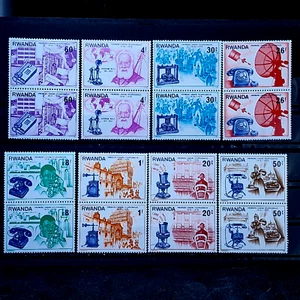 Rwanda 1976 - MNH - 16 Stamps - Rwandaise IT Pairs - Full 2 Sets - Picture 1 of 10