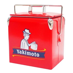Yakimoto Ice Chest 13 Liter Retro Metal Cooler for BBQ Camping Picnic Fishing - Picture 1 of 17