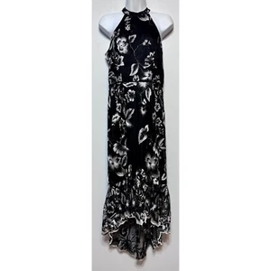 Abito Marina Ricamato Floreale Halter Taglia 6 Formale Capriccioso Fata Grunge - Foto 1 di 6