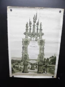 14th Wisconsin Infantry Easel Monument Assoc Discharge Certificate Civil War GAR - Imagen 1 de 8