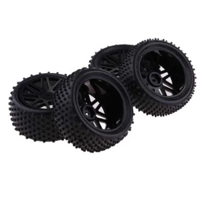 4Pcs 1:10 Wheel Tires for RC Racing Car HSP   HPI   AXIAL - Image 1 of 4