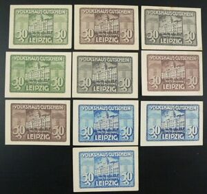 Leipzig: 10x 50 Pfennig bis 30.6.1922 - Volkshaus-Gutschein
