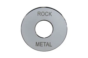 Custom Laser Etched Metal Toggle Switch Plate Ring for Gibson Les Paul Guitars - Picture 1 of 7