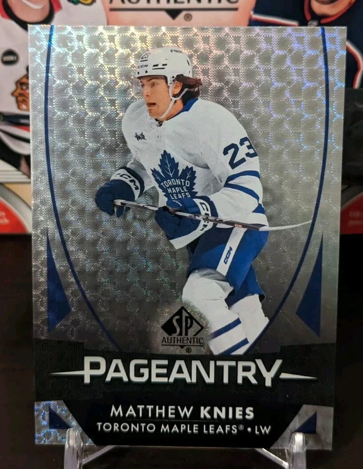 Matthew Knies 2023-24 UD SP Authentic Pageantry #P-64 Toronto Maple Leafs 💎💎💎 - Image 1 of 2