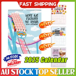 Here We Fucking Go Again 2025 Calendar,Fucking Calendar 2025 Planner RK - Picture 1 of 16