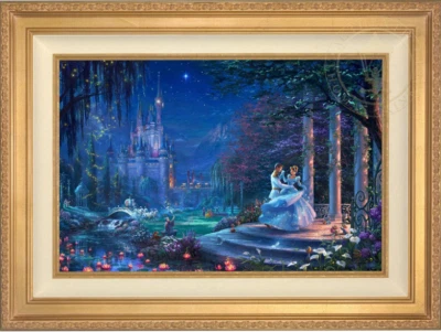 Thomas Kinkade Cinderella Dancing in the Starlight G/P 18x27 Oil on Canvas - Image 1 of 4