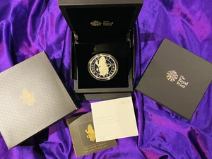 2017 Queen’s Beasts 5 Oz Silver Proof Lion of England - Picture 1 of 9