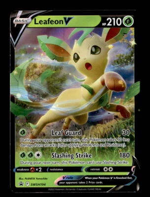 Leafeon V - SWSH194 SWSH: Sword & Shield Promo Cards #SWSH194 LP Promo - Image 1 of 2