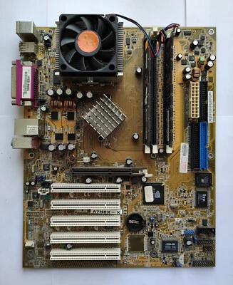 Asus A7N8X-X Motherboard with AMD Athlon XP 2400+ CPU and 2GB RAM - Test OK! 641 - Image 1 of 4