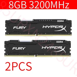 16GB 2x 8GB DDR4 3200MHz PC4-25600 CL16 288Pin Desktop Memory For HyperX Fury - Picture 1 of 8