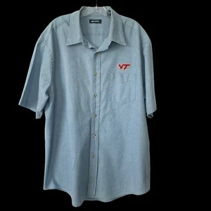 Puritan Men Blue Front Pocket Button Down Collar Shirt Blue SZ/XL - Picture 1 of 14