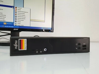 Fujitsu Mini PC Windows XP Computer 2x COM RS232 Klassiker 128GB mSATA SSD 4GB - Bild 1 von 4