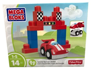 Fisher-Price Mega Bloks Speedy Racecar 14 Pcs. NEW - Picture 1 of 2