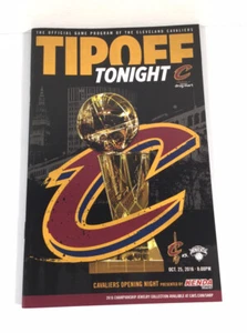 Cleveland Cavaliers Tip Off NBA Programs 2016 Opening Night With Trophy On Cover - Picture 1 of 10