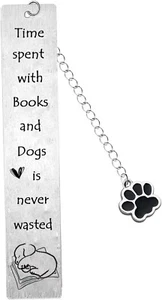Dog Lover Bookmark Dog Themed Bookmark for Friend Animal Bookmark Dog Dad Dog Mu - Foto 1 di 3