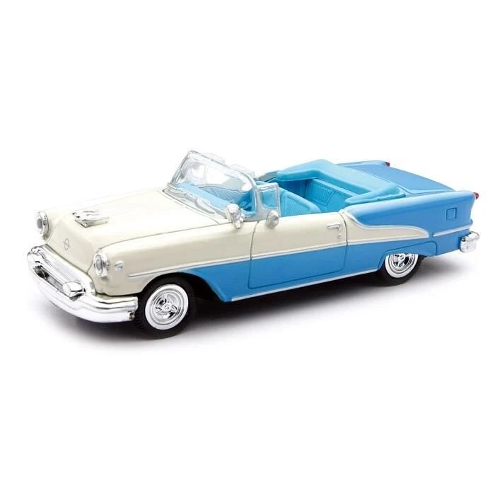 NEWRAY - OLDSMOBILE Super 88 cabriolet beige e blu - 1/43 - NEW48013Y - Immagine 1 di 1