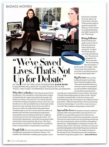 Katie Hood CEO One Love Foundation Badass Women Bracelet magazine CLIPPING photo - Picture 1 of 1
