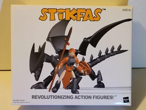 STIKFAS Beta Female Warrior with Dragon Kit 3" AFK 9 Hasbro 2003 SEALED MISB NEW - Picture 1 of 10