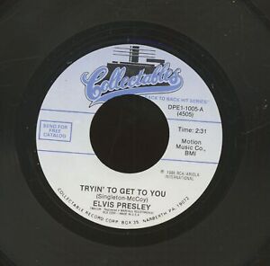 Elvis Presley - Tryin' To Get To You - I Love You Because (7inch, 45rpm) - El...