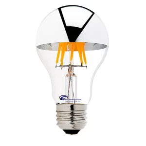 LED CROWN SILVER GLOBE A60 6W - Edison Screw E27 - Picture 1 of 1