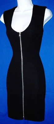 BODY CENTRAL MUJER CREMALLERA COMPLETA CUERPO DELANTERO CON VESTIDO NEGRO ELÁSTICO TALLA L NUEVO SIN ETIQUETAS Foto 1 de 4