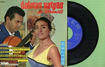 DOLORES VARGAS LA TERREMOTO / Tambores Pompom / BELTER 50.837 Spain 1963 EP EX - Image 1 of 4