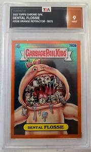 2022 Topps Chrome Garbage Pail Kids Graded Orange Refractor - Dental Flossie - Picture 1 of 2