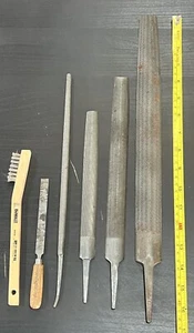Flat Steel File Set of 5 (Various Sizes) - Picture 1 of 6