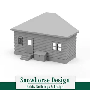 Chimney Cottage Facade - Rear (HO Scale 1:87) - Picture 1 of 5
