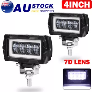 4inch LED Work Light 7D Driving Fog Light Bar Offroad Truck 4WD 4X4 ATV 12V 24V - Picture 1 of 14