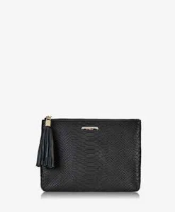 All in One Tasche schwarz geprägtes Pythonleder - Bild 1 von 4
