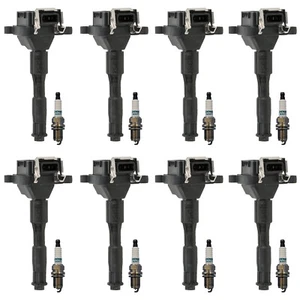Bosch 8 Ignition Coil Denso 8 Iridium TT Spark Plug Kit For S8 Q7 E39 E38 E53 V8 - Picture 1 of 1