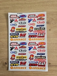 1 Aufkleber Sticker Bogen SHOWA  YOSHIMURA  Racing Motorradsport Biker Tuning GT - Picture 1 of 1