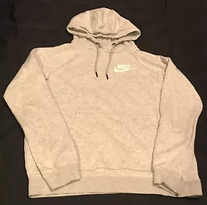 Sudadera con capucha gris lana gris Nike para hombre ropa deportiva talla pequeña - Imagen 1 de 7