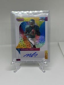 2023 Leaf Vivid Michael Vick WHITE Crystal Auto #5/6