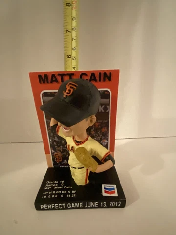 6/12 SF Giants Matt Cain Perfect Game Bobblecard Bobblehead SGA San Francisco Cover