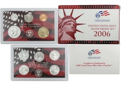 2006 Silver Proof Set U.S. Mint Original Government Packaging OGP COA - Image 1 of 4