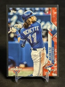 2020 Topps Opening Day #173 Bo Bichette Rookie RC Maple Leaf Red Exclusive - Picture 1 of 3