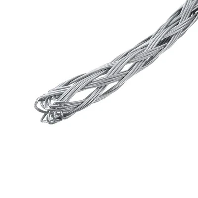 Cabo puxador, 1,3 m/4,3 pés aço galvanizado para cabo 30-50 mm prata - Imagem 1 de 4