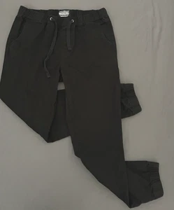 Matchstick Skinny Jogger Pants Mens XL 34 Black Mid Rise Elastic Waistband - Picture 1 of 15