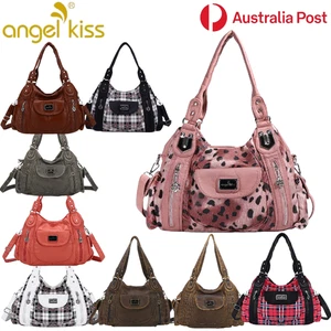 Angel Kiss Women Handbag Y2K Large Capacity Leopard Top Handle Shoulder Bag Tote - Picture 1 of 30