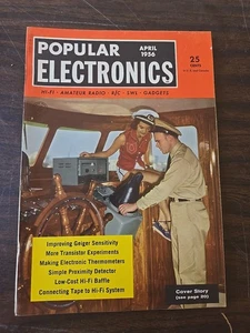vintage popular electronics magazine / 1956 April - Picture 1 of 3