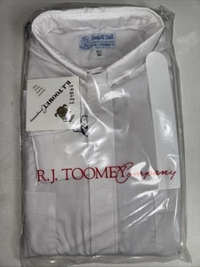RJ Toomey Clerical Collar Comfort Shirt White NEW CHOOSE YOUR SIZE Clergy Priest - Picture 1 of 5