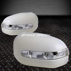 FOR MERCEDES 00-02 W210 E-CLASS SIDE/DOOR MIRROR COVER+LED TURN SIGNAL LIGHT - Picture 1 of 3