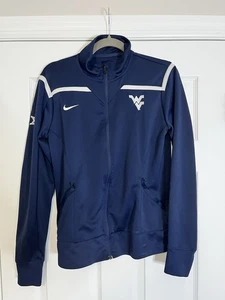 Gebrauchte WVU Damen Nike Full Zip. Medium. Marine. Big 12 Logo On Sleeve - Bild 1 von 4