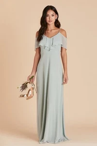 Birdy Grey Jane wandelbares Salbei Chiffon Maxikleid Damen XL neu mit Etikett $ 115 - Bild 1 von 12