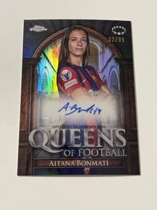 AITANA BONMATI CHROME WOMENS TOPPS 2023-24 BARCELONA QUEENS AUTO /99 - Picture 1 of 2