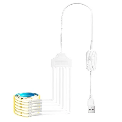 PIR Bewegungsmelder COB LED Streifen Lichter USB Küche Bett Schrank Nacht Lampe - Bild 1 von 4