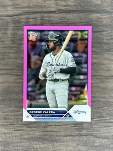 2023 Topps Pro Debut #PD-64 George Valera Guardians Pink /199 - Picture 1 of 3